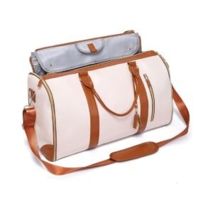 Weekender 2-in-1 Convertible Travel Duffel – Beige